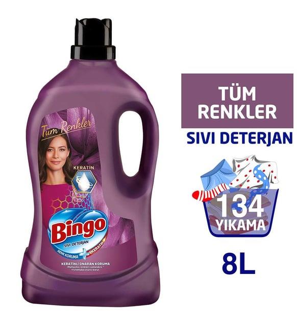 Bingo Onaran Koruma Sıvı Bakım Çamaşır Deterjanı 4 lt 2'li