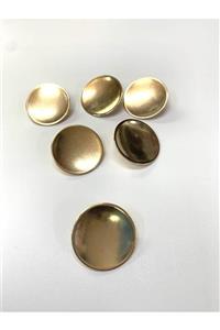 Rengarenk tuhafiye ve hobi Düğme Metal Düğme Gold Içi Oval 3cm 1 Adet