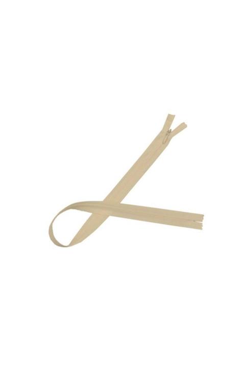 Kırlent dünyası Birinci Kalite Gizli Fermuar 40cm Krem 50 Li Pakette