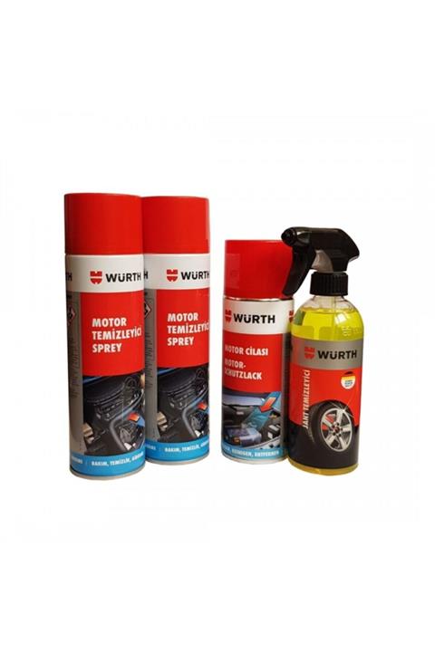 Würth Motor Temizleme + Cila + Jant Temizleme Sprey
