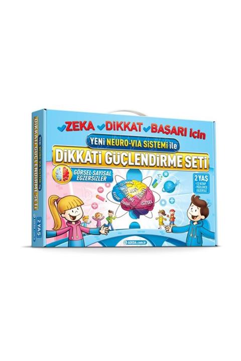 Adeda Yayınları Yeni Neuro Via Sistemi İle Dikkati Güçlendirme Seti 2 Yaş