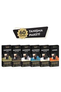 Armoni Coffee Nespresso Uyumlu Kapsül Kahve Espresso Karma Set 6 lı 60 Kapsül