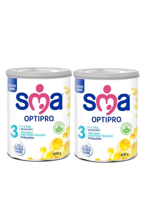 SMA 3 Optipro Probiyotik Devam Sütü 800 Gr X 2 Adet