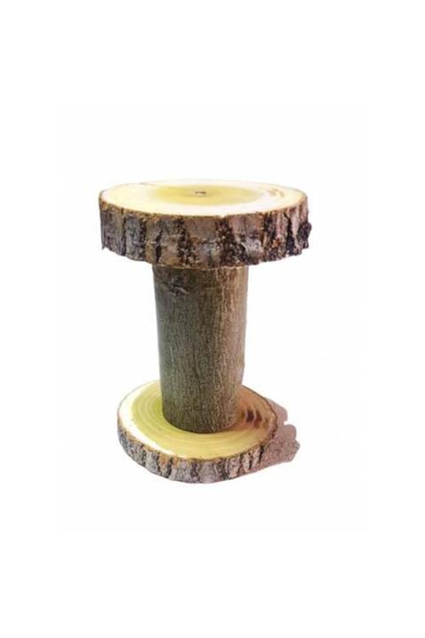 Ahşap Pusula Hamster Tavşan Gine Pig Yuvarlama Kemirme Oyuncağı