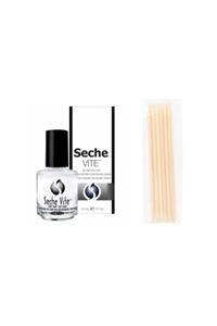 Seche Vite Dry Fast Top Coat Hızlı Kurutucu Üst Kaplama 14 ml 5 Li Ahşap Krong