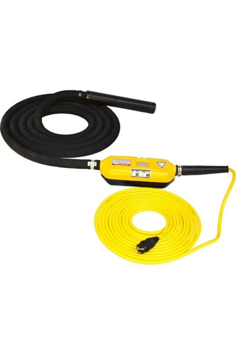 KoçMak Kendinden Konvertörlü Elektronik Vibratör - 6mt Hortum 75mm Şişeli 10mt Kablolu