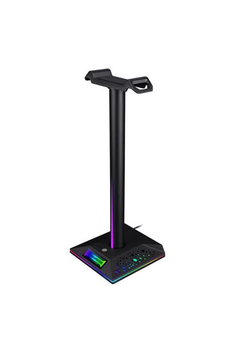 exeo Rgb Led Masaüstü Kulaklık Tutucu Askı Aparatı Standı 2 Usb