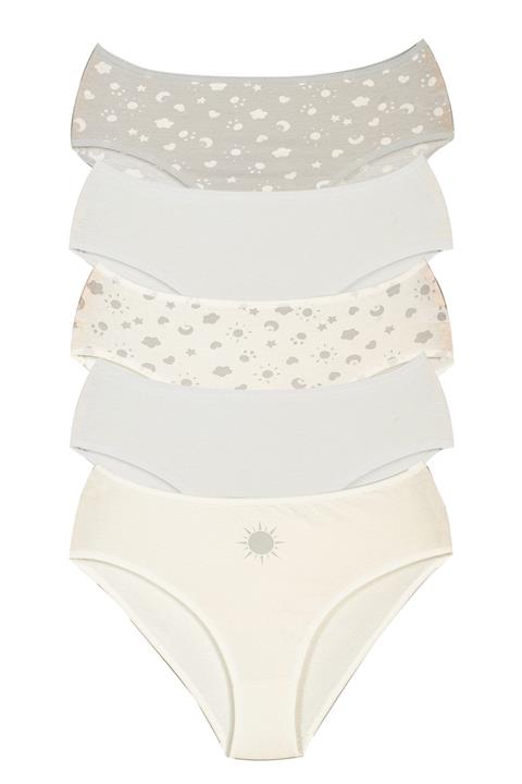 Alaturka Sensu Kadın Bato Külot Soft Karışık Renkler 5 li Paket Set