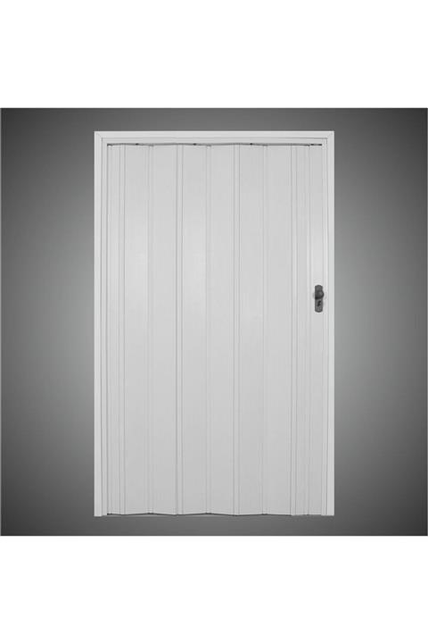 Penguen Akordiyon Katlanır Kapı 12 mm Beyaz Camsız En 117 cm Boy 220 cm