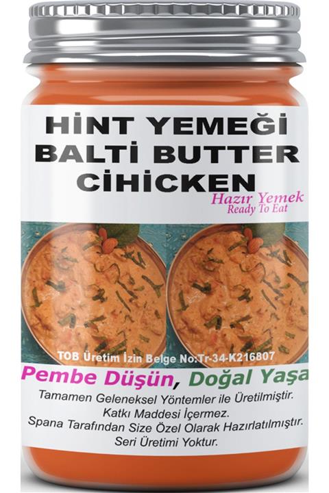 SPANA Hint Yemeği Balti Butter Cihicken Ev Yapımı Katkısız 330gr