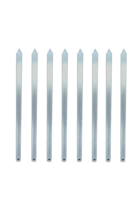 ÇEVRE Paslanmaz Metal Adana Şiş 8 Adet - (1 Adet Şiş: 50 Cm)