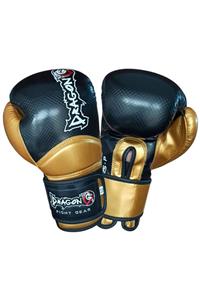 Dragon Siyah Altın Carbon 5 Muay Thai Boks Ve Kick-boks Eldiveni