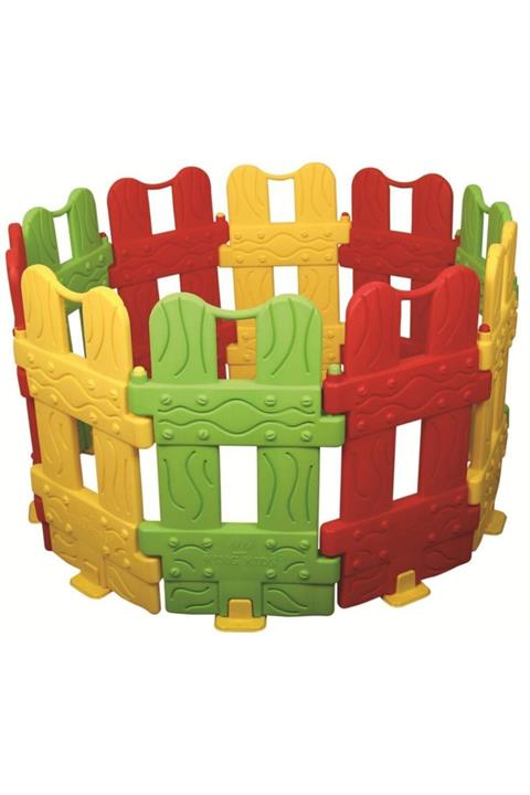 EXECTUS Oyun Çiti Oyun Alanı 3 Renk 10'lu Çit