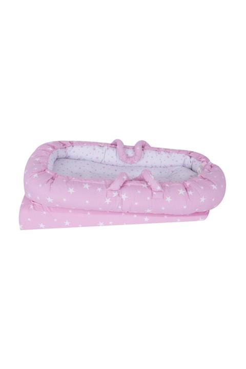 Sevi Bebe Anne & Baba Yanı Reflü Yatağı Pembe /