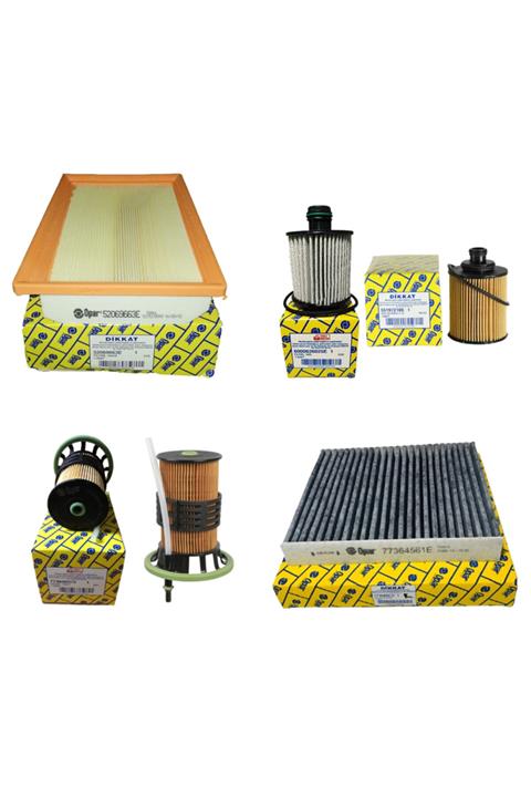 OPAR Fiat Egea Euro 6 1.3 Multijet Filtre Bakım Seti 2016-2020 Model 95 Bg Karbon 4lü-otodeposuset5396g