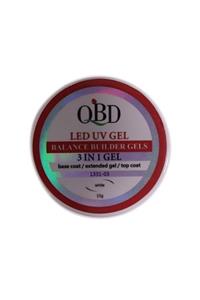 OBD Led Uv Gel 3ın1 Gel, Base Coat, Top Coat, Gel Bir Arada White