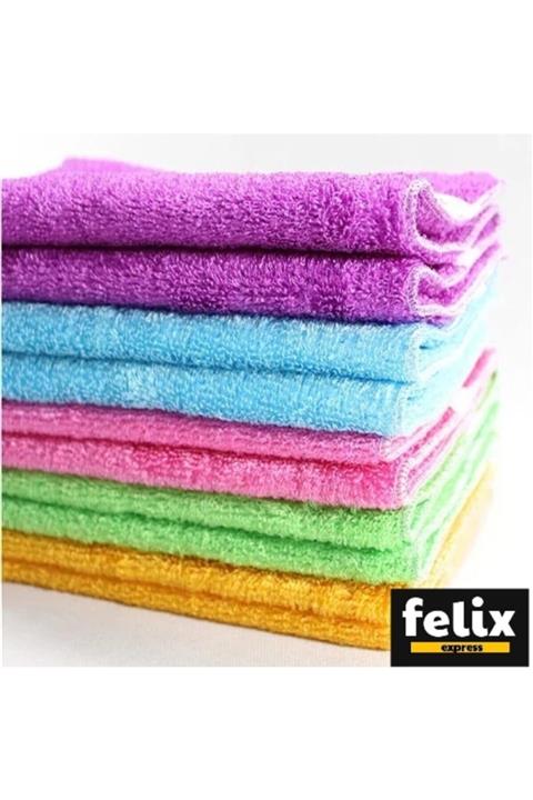 felix express Bambu Elyaf Mutfak Bezi 10'lu Set
