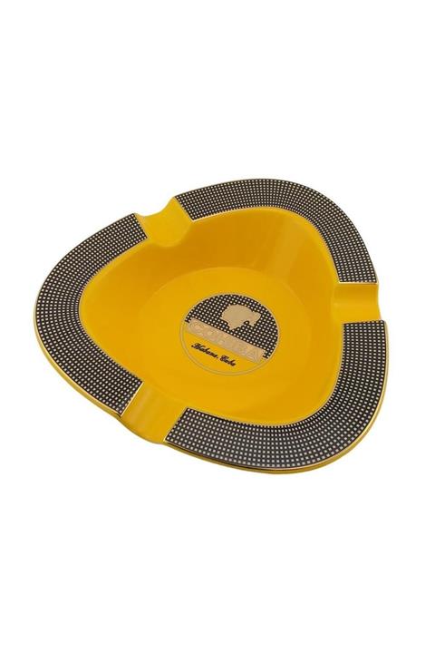 COHİBA Sarı Desenli Puro Küllük 3'lü