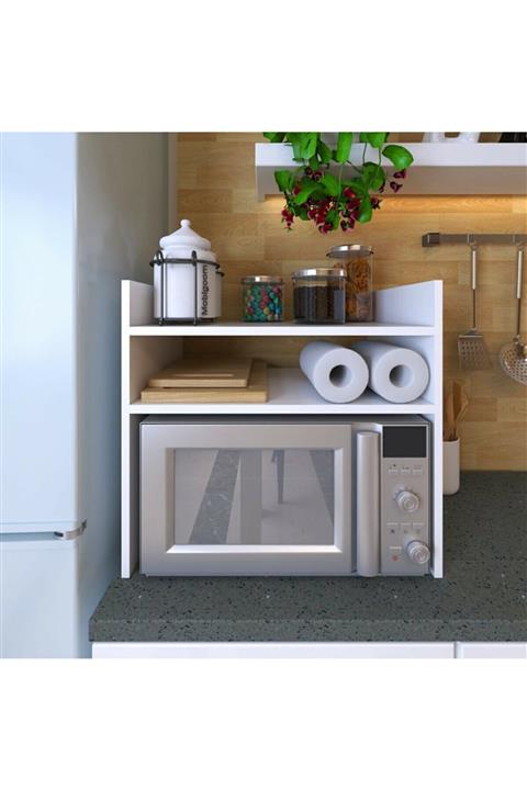 webkapinda Tezgah Üstü Mikrodalga Fırın Standı Mutfak Düzenleyici Raf Mikrodalga Dolabı