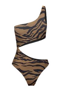 DEEP BEACH Db20020m Zebra Desen Asimetrik Mayo
