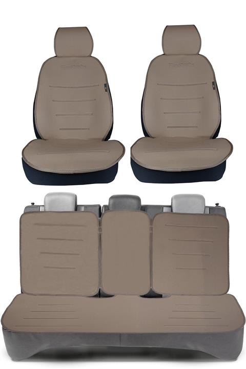 RandOffOn 4’lü Andex Kumaş Oto Araç Araba Koltuk Koruyucu Minderi Takım Bej