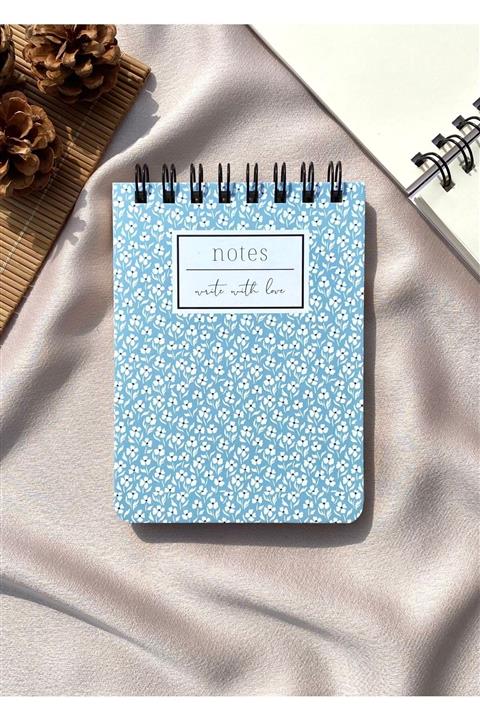 Yaris Note Flower Spiralli Not Defteri