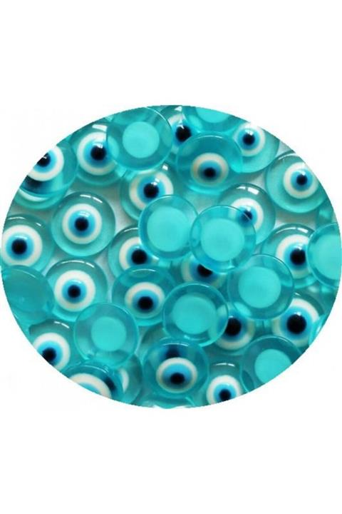 velomy Turkuaz Nazar Boncuğu Süsleme 50 Ad