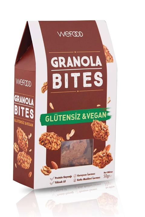 Wefood Glütensiz & Vegan Granola Bites 50 gr