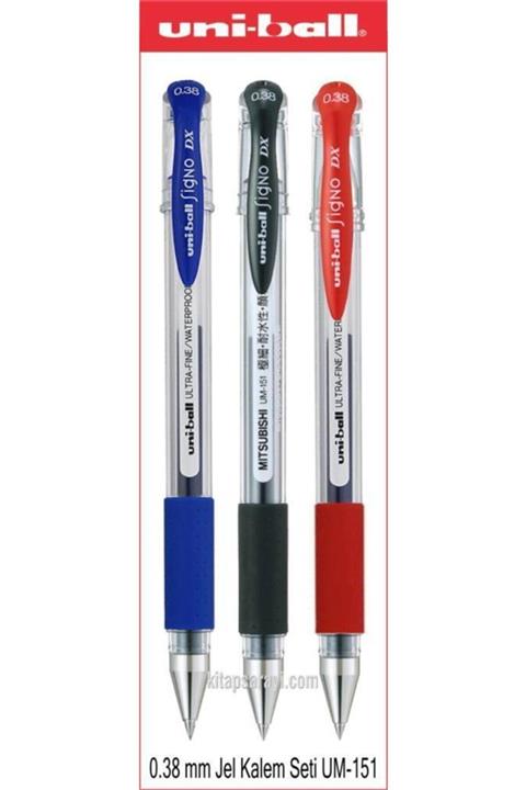UNİBALL Uniball Signo Dx 0.38 Mm Jel Kalem Seti 3 Adet Um-151