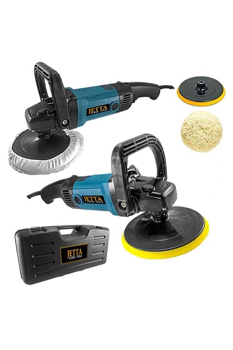 Jetta Power Tools Devir Ayarlı 1300 Watt 180mm 6 Kademeli Polisaj Makinesi Pasta Cila Kiti Hediye