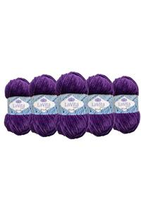 LaVita Yarn Velur - 5103 Mürdüm 5'li Paket - Örgü Iplik