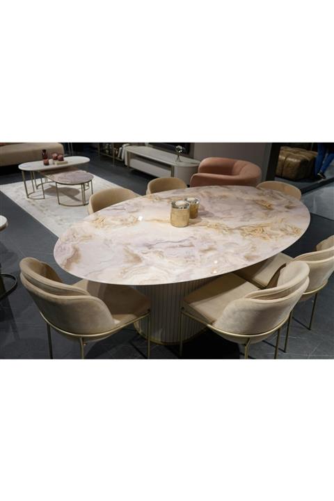 Engince Mobilya Melani Yemek Odası Takımı