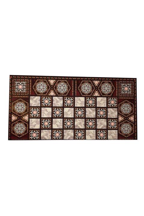 Yenigün Ahşap Sedef Kaplama Tasarım El Işi Tavla Takımı Küçük Boy