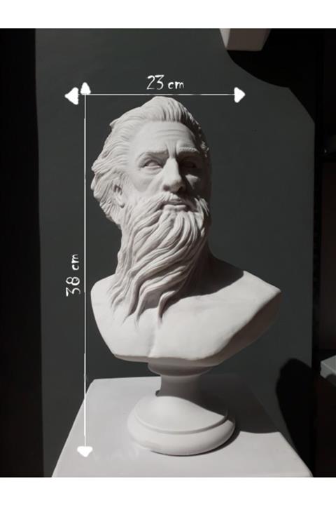 DRY WOOD Poseidon Büst Heykel