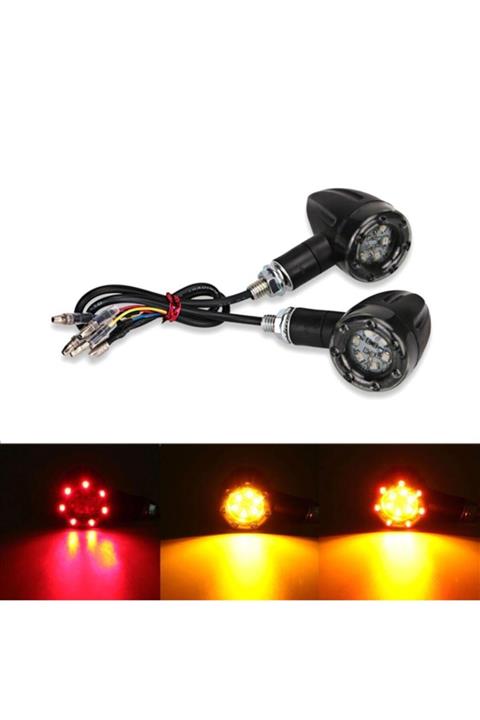 Knmaster Oval Motosiklet Led Sinyal Takımı