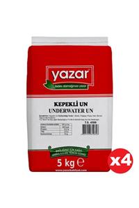 YAZAR Taş Değirmende Öğütülmüş Tam Buğday Kepekli Un 5 Kg X 4 Paket
