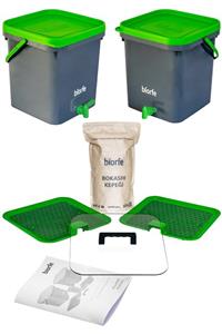 Biorfe Bokashi Kepekli Kompost Set 18 Litre - 18sgb