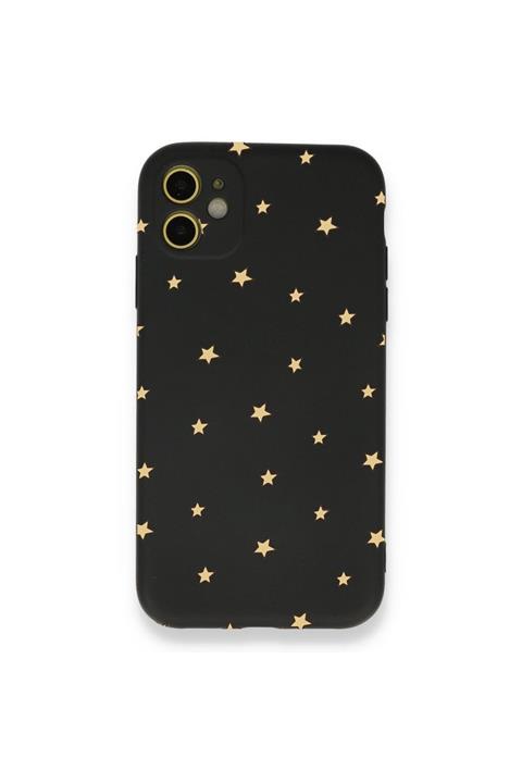 shoptocase Yeni Seri- Iphone 11 Lens Korumalı Lansman Yıldızlar Desenli Telefon Kılıfı
