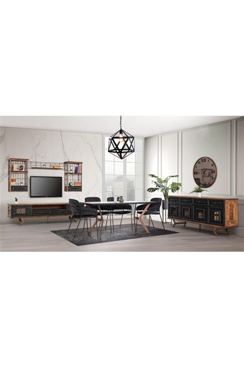 EVİMTREND Bodrum Yemek Odası Takımı