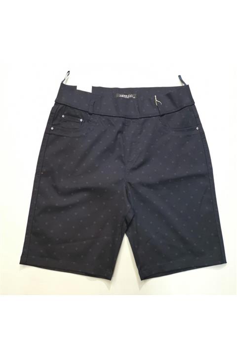 ŞIK STİL Kadın Kendinden Desenli Likralı Şort