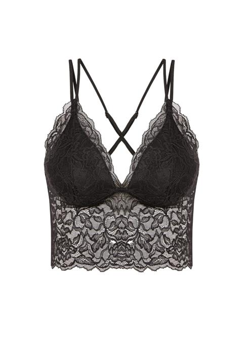 HAREM SUARE Kadın Siyah New Murcia Bralet