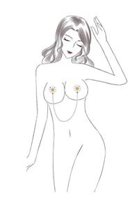 TakıConcept Zincirli Göğüs Meme Ucu Aksesuar Sıkıştırma Piercing