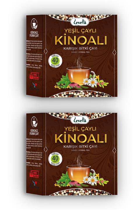 levellalife Kinoalı Karışık Bitki Çay 2 x 40 Adet Süzen Poşet