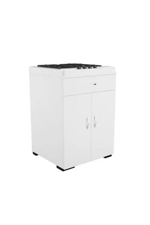 ALDEMO Beyaz Set Üstü Ocak Dolabı