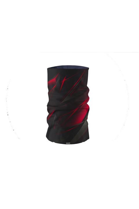 SEVENKARDEŞLER Kırmızı-siyah Buff Bandana Boyunluk Maske Rüzgarlık