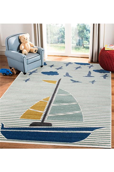 POTAMIA Martins Kids Yeşil / Karamel Çocuk Ve Genç Odası Halı