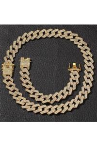 34528 Chain Gold Prong Chain Seti