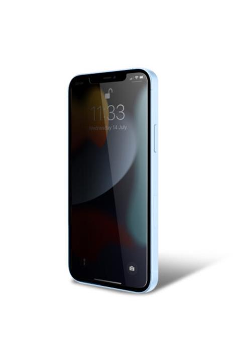 Telehome Iphone 13 Pro Max Uyumlu Kırılmaz Cam Privacy Hayalet Tam Kaplayan Ekran Koruyucu