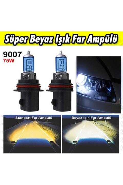 Universal Hb5 9007 Beyaz Işık Far Ampulü 12v