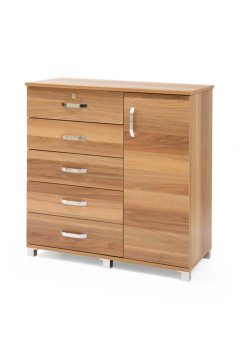 SİVAS GÖZDE MOBİLYA Ekonomik Çekmeceli Kapaklı Çok Amaçlı Ofis Dolap Şifonyer